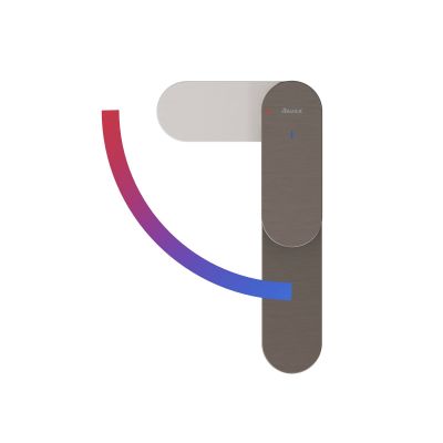 Ravak Eleganta bateria umywalkowa stojąca BeCool grafit szczotkowany X070412