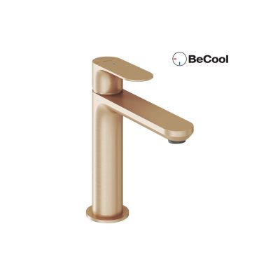 Ravak Eleganta bateria umywalkowa stojąca BeCool różowe złoto X070413