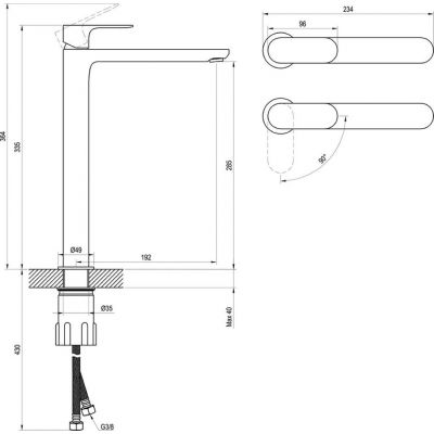 Ravak Eleganta bateria umywalkowa stojąca BeCool biały mat X070420