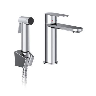 Ravak Chrome II bateria umywalkowa ze słuchawką typu bidetta stojąca chrom X070450