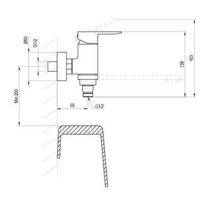 Ravak Chrome II bateria wannowo-prysznicowa ścienna chrom X070451