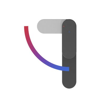 Ravak Chrome II bateria umywalkowa stojąca czarna X070461