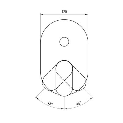 Ravak Chrome II bateria wannowo-prysznicowa podtynkowa czarna X070466