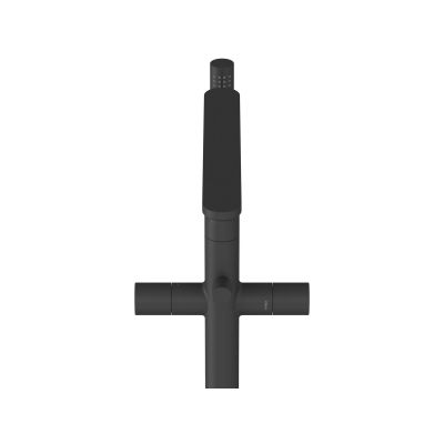 Ravak Chrome II bateria wannowo-prysznicowa wolnostojąca czarna X070468