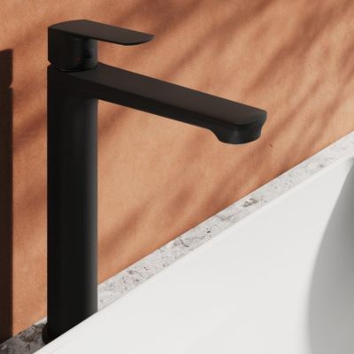 Ravak Life bateria umywalkowa stojąca czarna X070478