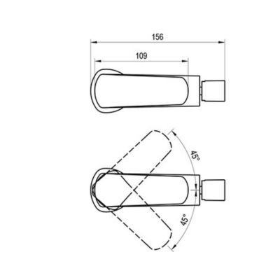 Ravak Life bateria bidetowa stojąca czarna X070481