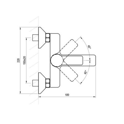 Ravak Solar bateria wannowo-prysznicowa ścienna czarna X070491
