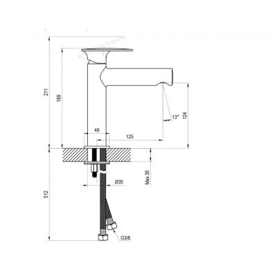 Ravak Spring bateria umywalkowa stojąca czarna X070542