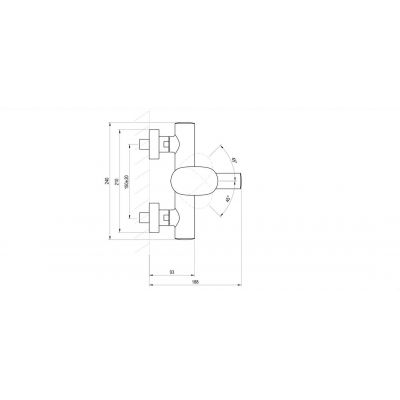 Ravak Spring bateria wannowo-prysznicowa ścienna biała X070569