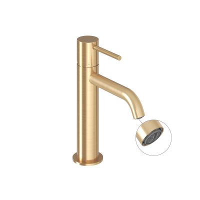 Ravak Espirit bateria umywalkowa stojąca ES 012.00 złoty szczotkowany X070597