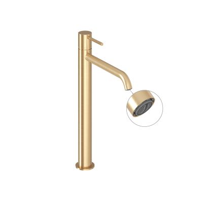 Ravak Espirit bateria umywalkowa stojąca złoty szczotkowany X070598