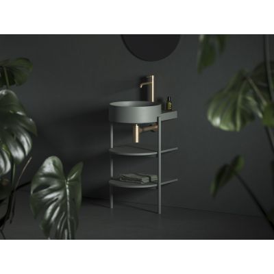 Ravak Espirit bateria umywalkowa stojąca złoty szczotkowany X070598