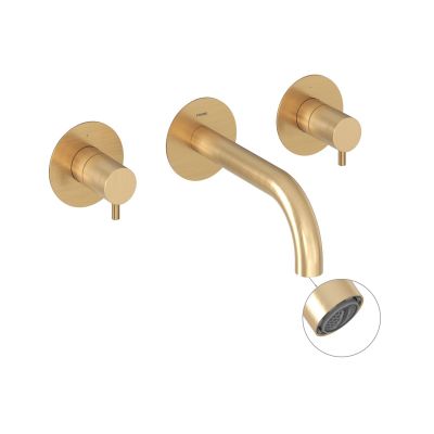 Ravak Espirit bateria umywalkowa podtynkowa złota X070600