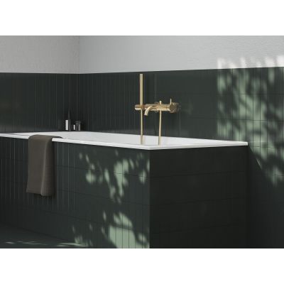 Ravak Espirit bateria wannowo-prysznicowa ścienna ES 022.60GLB złoto szczotkowane X070603