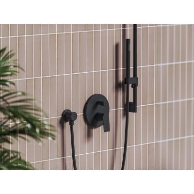 Ravak Plan bateria wannowo-prysznicowa podtynkowa czarny mat X070619