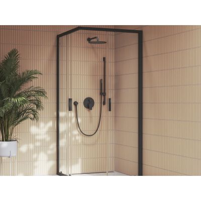 Ravak Plan bateria wannowo-prysznicowa podtynkowa czarny mat X070619