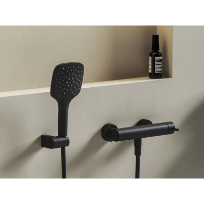 Ravak Nox bateria prysznicowa ścienna czarna X070651