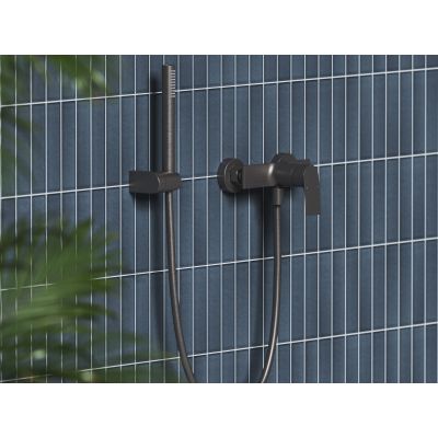 Ravak Plan bateria prysznicowa ścienna grafit szczotkowany X070655