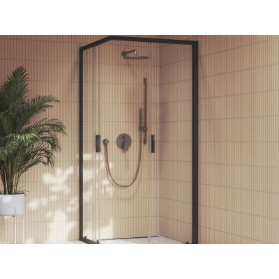 Ravak Plan bateria wannowo-prysznicowa podtynkowa grafit szczotkowany X070656