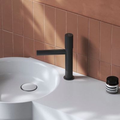 Ravak Revers bateria umywalkowa stojąca RV 012.20BLM Grid czarny mat X070680