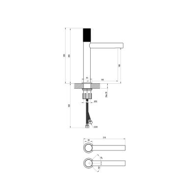 Ravak Revers bateria umywalkowa stojąca RV 014.00CR Grid chrom X070852
