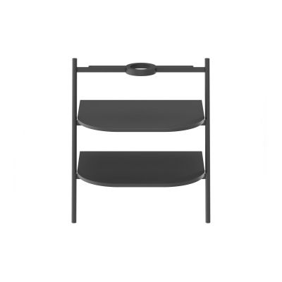 Ravak Yard szafka podumywalkowa 66,8x49,5x76,5 cm stojąca otwarta z półkami CS YARD 600 czarna D80000D005