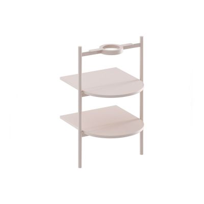 Ravak Yard szafka podumywalkowa 46,8x49,5x76,5 cm stojąca otwarta z półkami CS YARD 400 alabaster pink D80000G004
