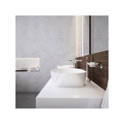 Ravak blat podumywalkowy 80 cm I prosty biały X000000839