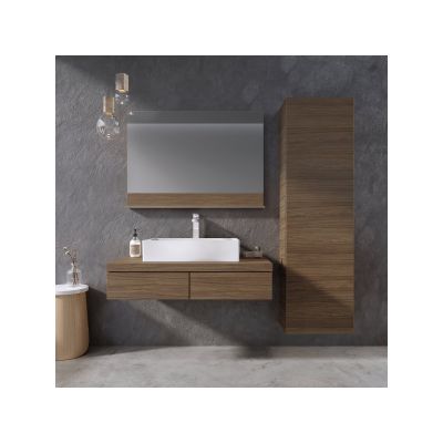 Ravak Formy lustro 120x72 cm z półką orzech X000000984