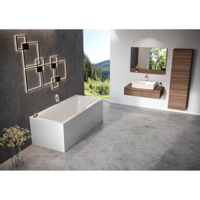 Ravak Formy lustro 120x72 cm z półką orzech X000000984