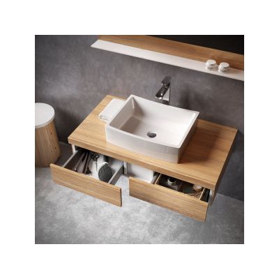 Ravak Formy szafka 100 cm podumywalkowa wisząca dąb X000001033