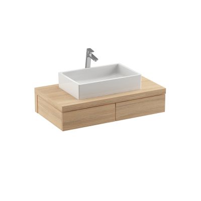 Ravak Formy szafka 120x55x22 cm podumywalkowa wisząca dąb X000001034