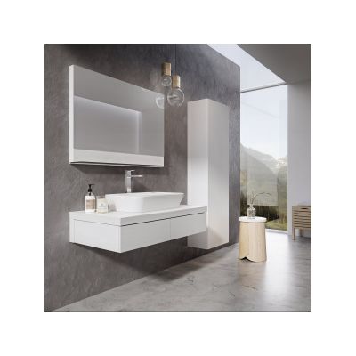 Ravak Formy lustro 120x71 cm z półką biały połysk X000001045