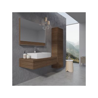 Ravak Formy szafka 46x27x160 cm boczna słupek wysoki wiszący orzech X000001262