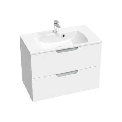 Ravak SD Classic II szafka 80 cm podumywalkowa wisząca biały połysk/szara  X000001481