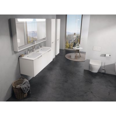 Ravak SD Classic II szafka 130 cm podumywalkowa wisząca biały połysk/szara X000001483