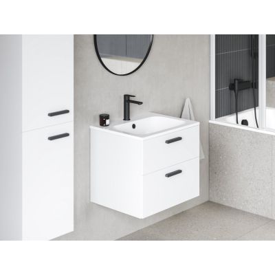 Ravak Chrome szafka 70x49x50 cm podumywalkowa wisząca biała uchwyt czarny X000001745