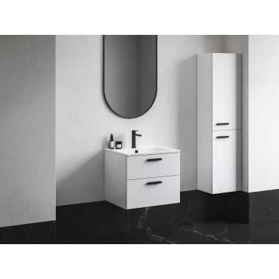 Ravak Chrome szafka 70x49x50 cm podumywalkowa wisząca biała uchwyt czarny X000001745