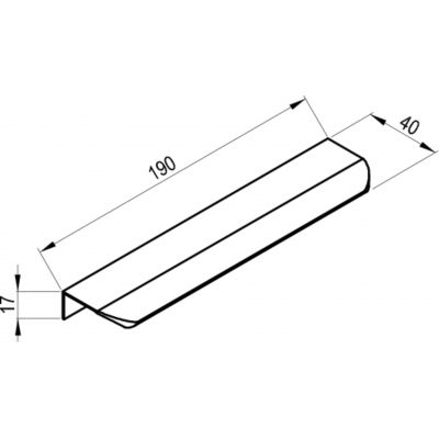 Ravak Comfort uchwyt do szafki czarny X000001827