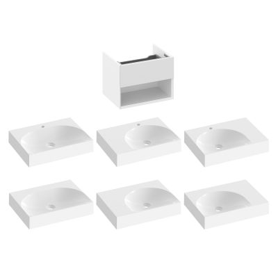 Ravak Lite szafka 60x45x43 cm podumywalkowa wisząca biała X000001855