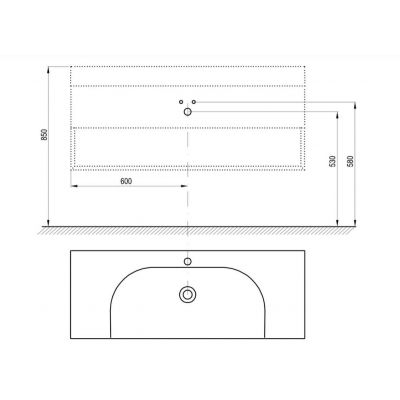 Ravak Lite szafka 120x45x43 cm podumywalkowa wisząca deepsea blue X000001869