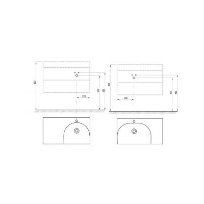 Ravak Lite szafka 80x45x43 cm podumywalkowa wisząca alabaster pink X000001890