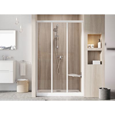 Ravak Supernova drzwi prysznicowe 80 cm rozsuwane biały połysk/szkło przezroczyste 00V401R2Z1