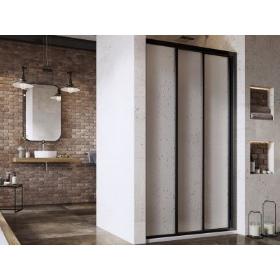 Ravak Supernova ASDP3-80 drzwi prysznicowe 80 cm czarny mat/pearl 00V403R211