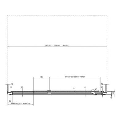 Ravak Pivot PDOP2-100 drzwi prysznicowe 100 cm biały/szkło przezroczyste 03GA0101Z1