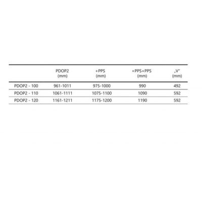 Ravak Pivot PDOP2-100 drzwi prysznicowe 100 cm biały/szkło przezroczyste 03GA0101Z1