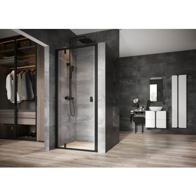 Ravak Nexty drzwi prysznicowe 80 cm czarne/szkło przezroczyste 03O40300Z1