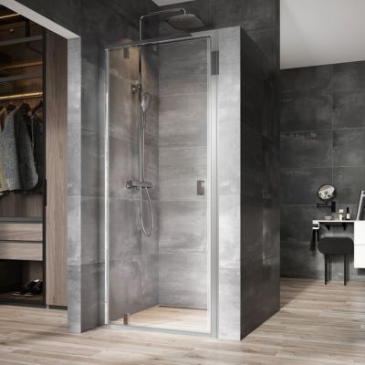 Ravak Nexty drzwi prysznicowe 80 cm srebrny połysk/szkło przezroczyste 03O40C00Z1