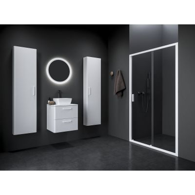 Ravak Blix II drzwi prysznicowe NBLDP2 120 cm rozsuwane biały mat/szkło przezroczyste 0PMG0E00Z1