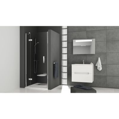 Ravak SmartLine SMSD2-100 A-L drzwi prysznicowe 100 cm uchylne lewe chrom/szkło przezroczyste 0SLAAA00Z1